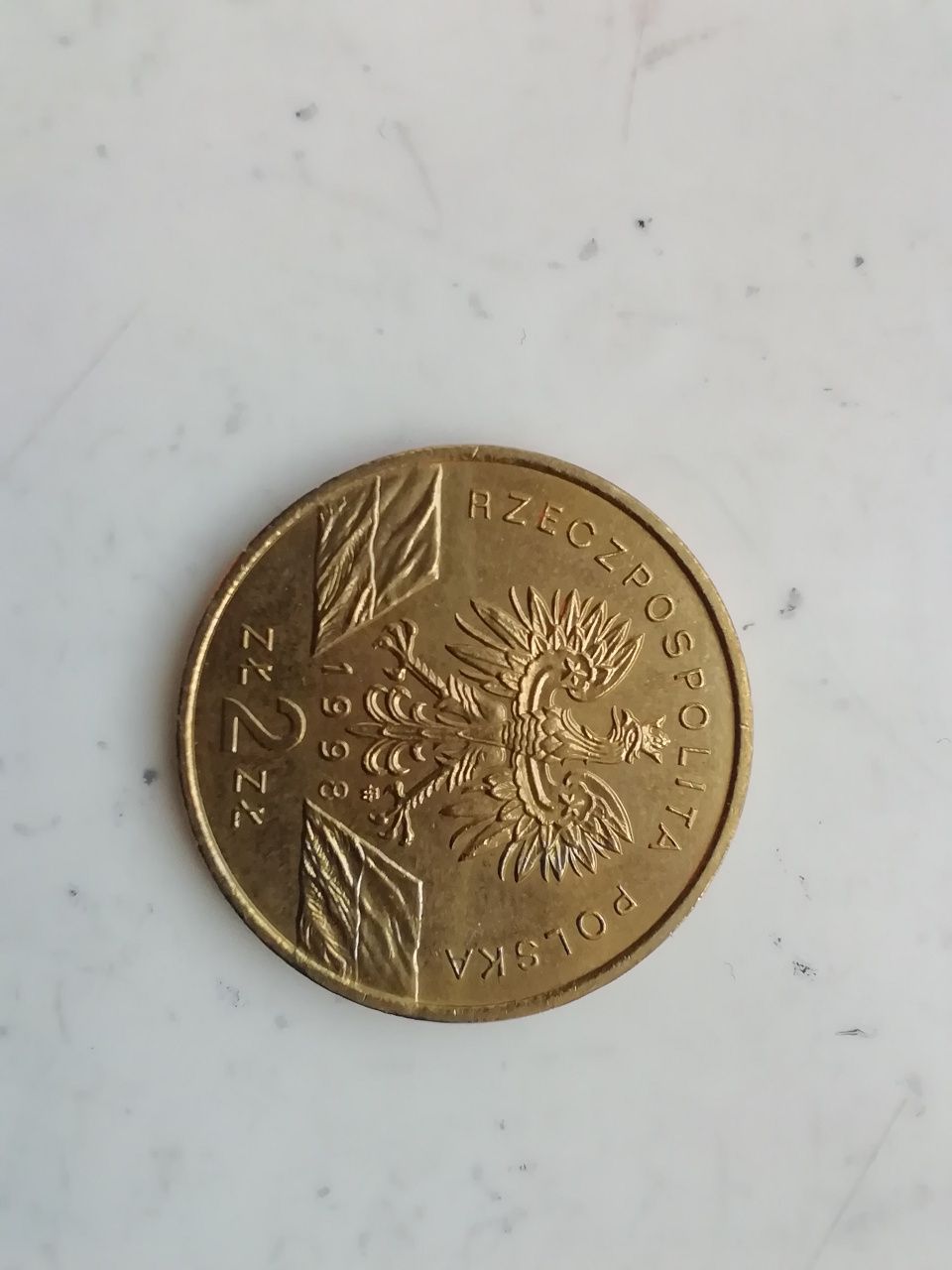 Moneta 2 zł. Ropucha 1998 r.