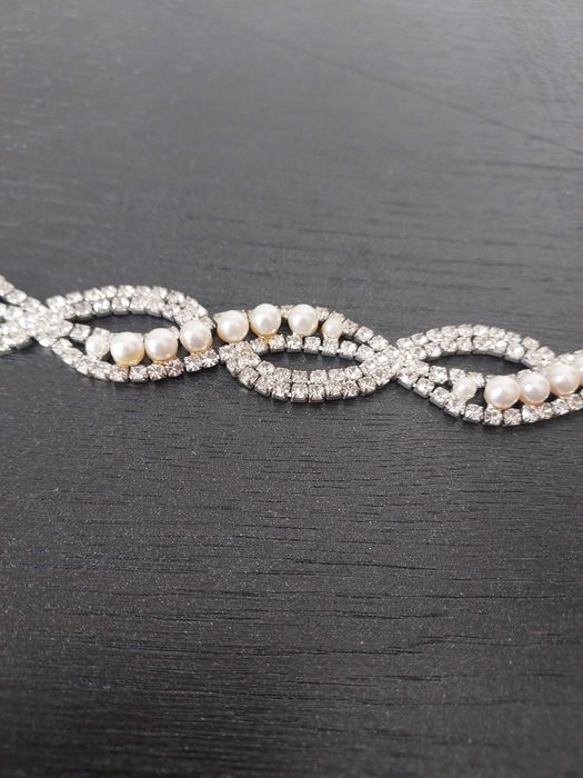 Діадема, весільна заколка, весільний аксесуар, намисто прикраса сукні