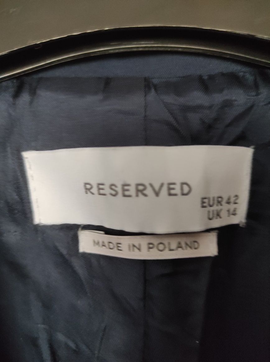 Marynarka żakiet rozmiar 42 XL Reserved granatowy