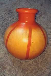 Pomarańczowy wazon Vintage