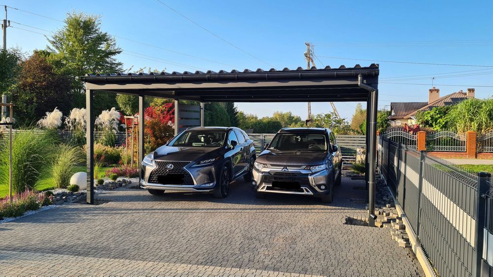 Wiata samochodowa, garażowa, dwustanowiskowa, carport, wiata