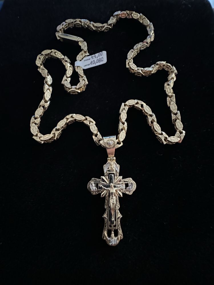 Nowy Złoty Łańcuszek Cartier Pr.585 14K.  Okazja