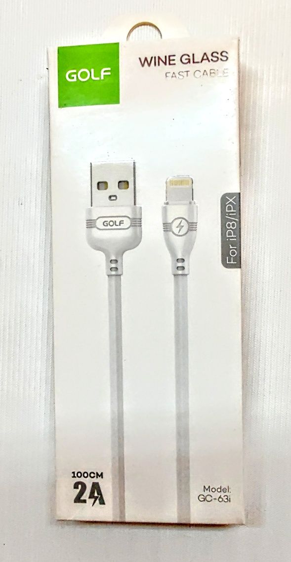 Кабель USB для iPhone ,Lightning,1 м:2;2,1;2,4;3А,-новый,в упаковке