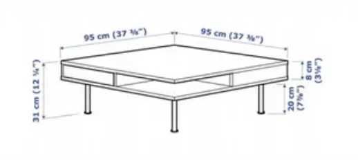 stolik kawowy IKEA (95x95)