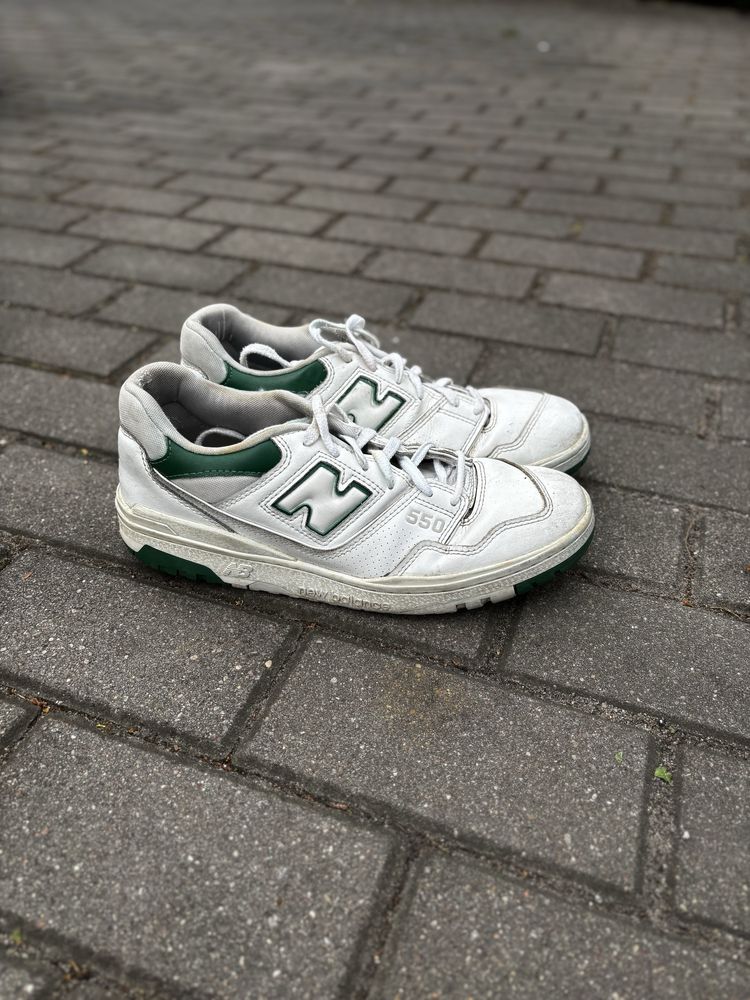 New Balance 550 Zielone Biało-Zielone Sneakersy Retro Y2K Vintage 43