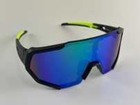 X-TIGER Okulary rowerowe polaryzacyjne UV400 czarno-zielone (A130)