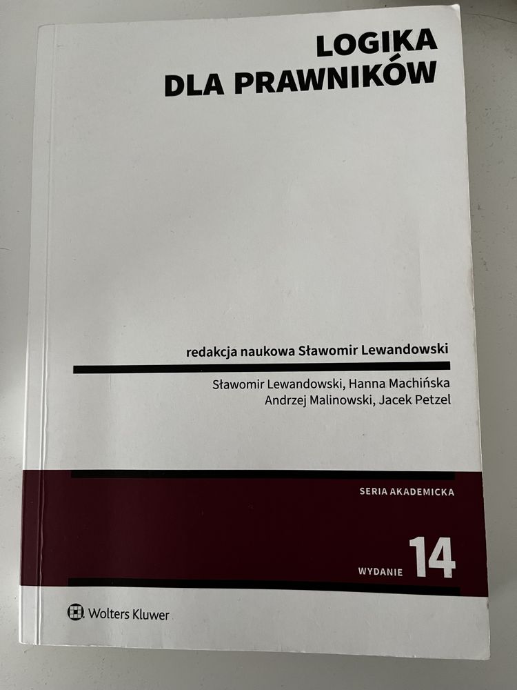 Książka „Logika dla prawników”