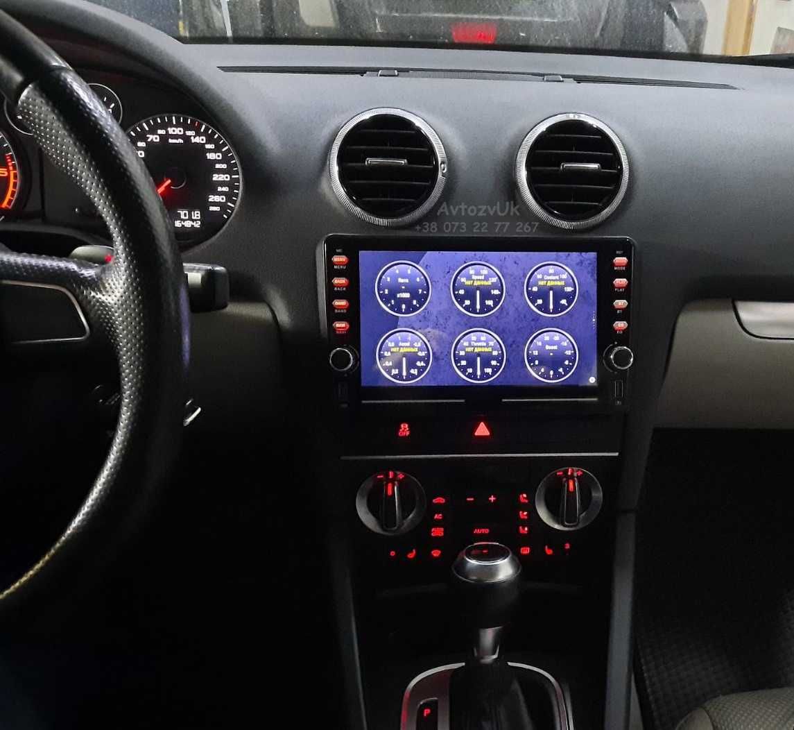 Магнитола Audi A3 TT S3 RS3 А3 Ауди ТТ 2 дин Дисплей CarPlay Android