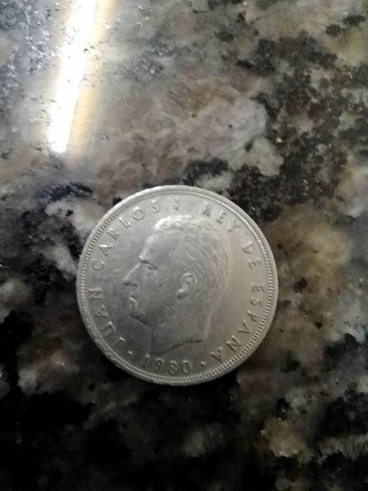 Moeda de 5 pesetas de 1980 mundial 1982