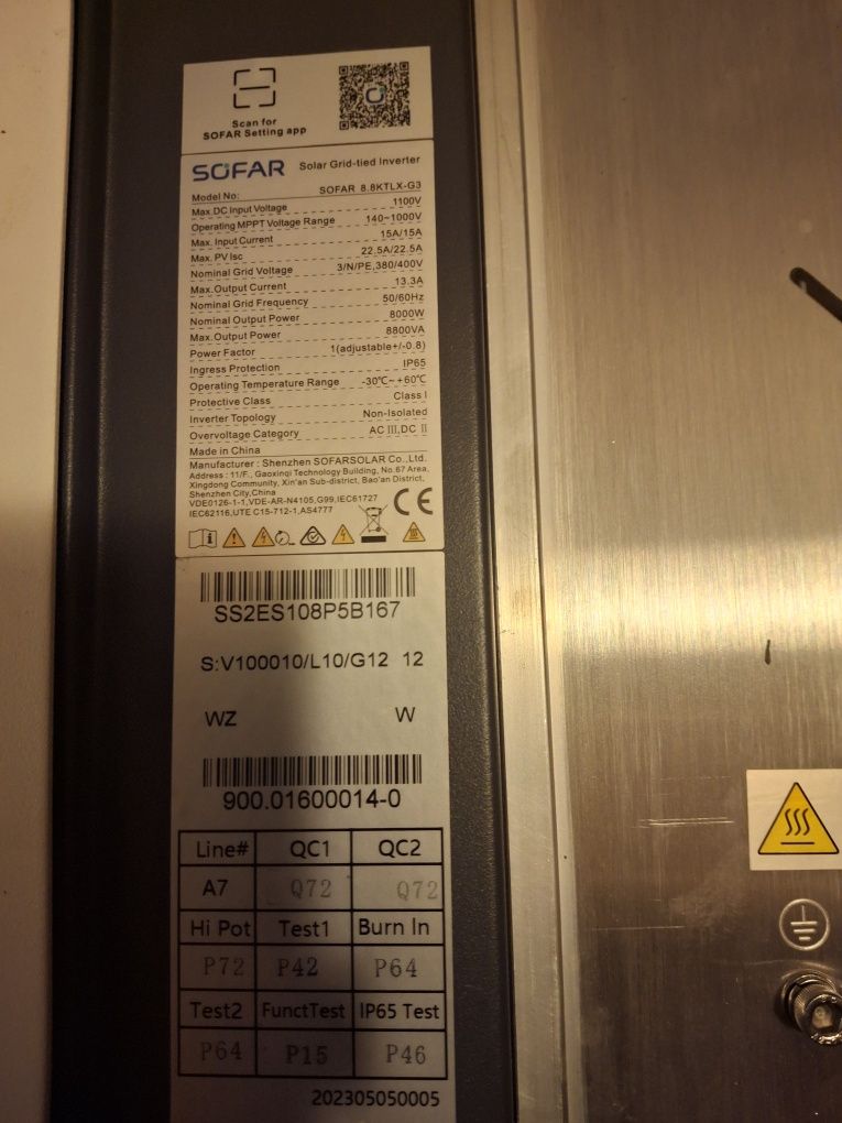 Falownik solad grid-tied inverter 8.8ktlx