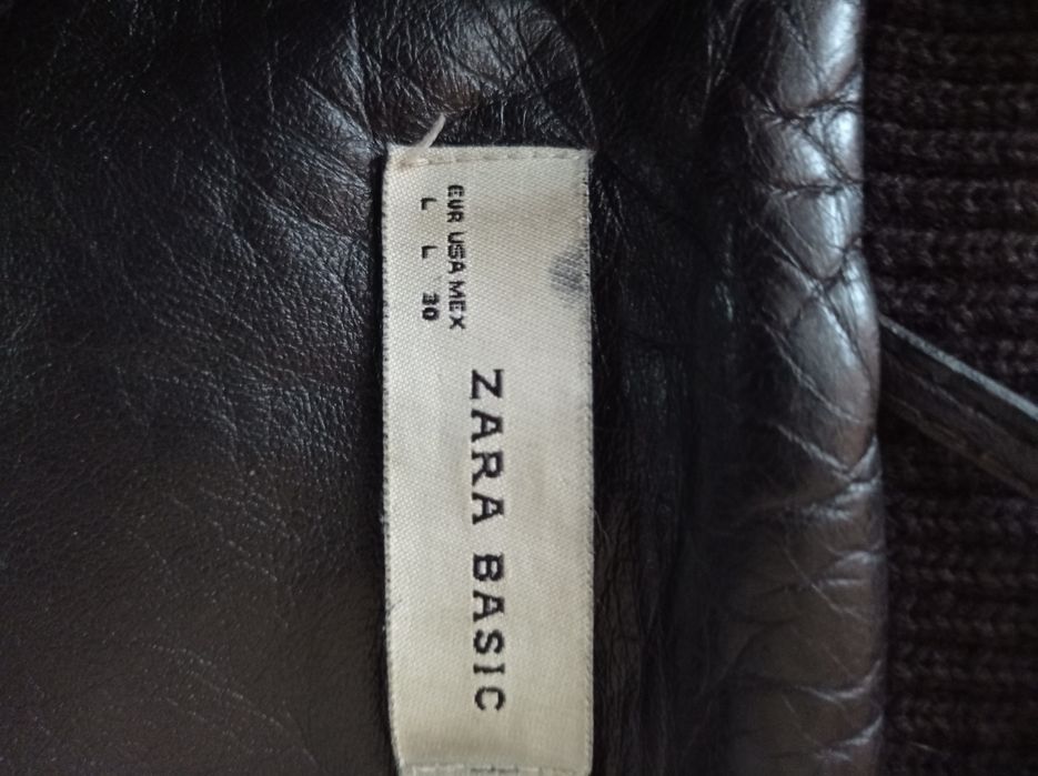 Zara Basic kurtka skórzana rozm L