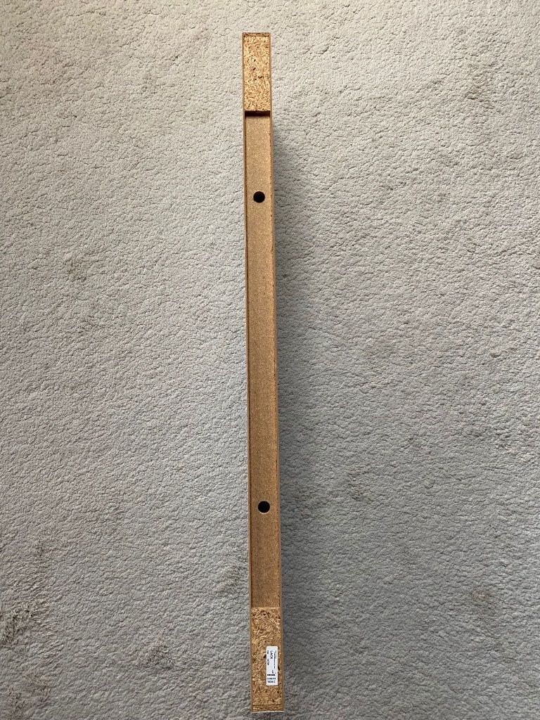 Półka ścienna brązowo czarna Lack Ikea 110x26