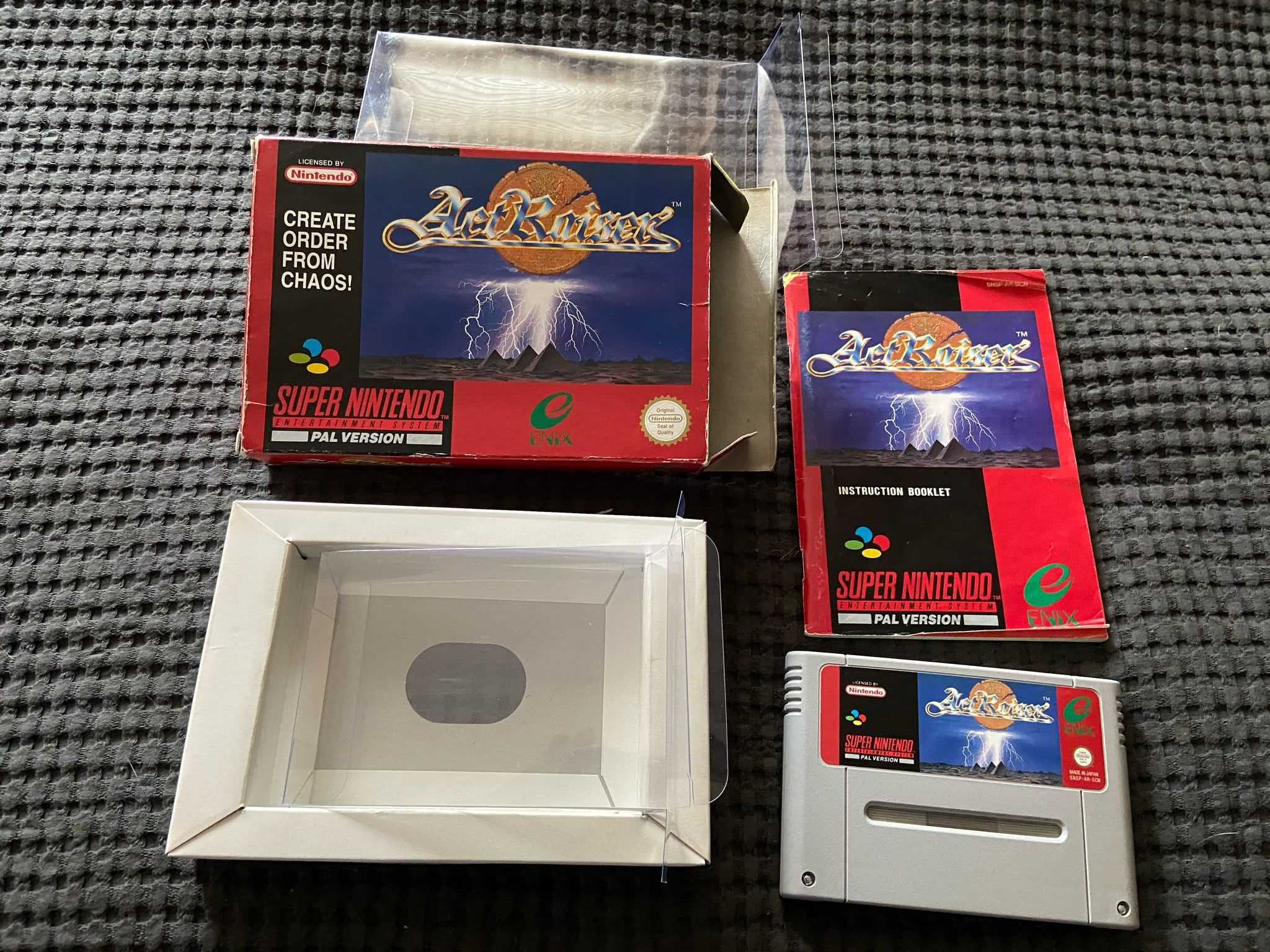 ActRaiser SNES wersja PAL EN CIB