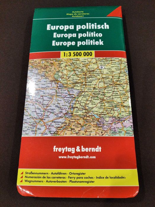 Mapa de estradas - Europa política, Freytag & Berndt