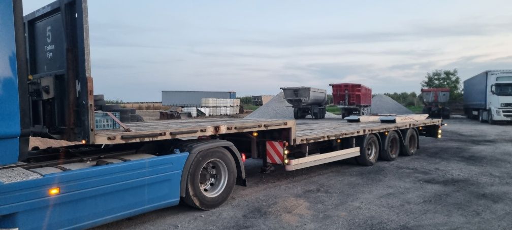 Naczepa leci trailer niskopodwoziowa niskopodwozie jumbo burtowa
