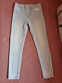 Śliczne jeansowe legginsy dla dziewczynki Pepco roz.140