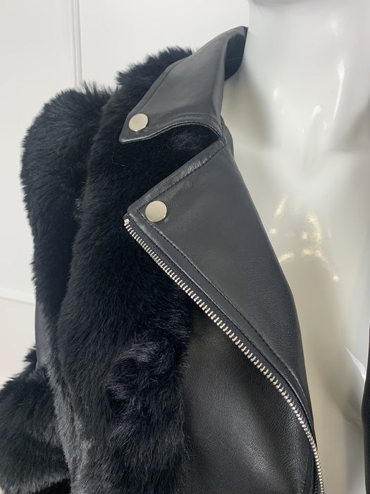 Kurtka damska skorzana ramoneska z futerkiem S M L XL