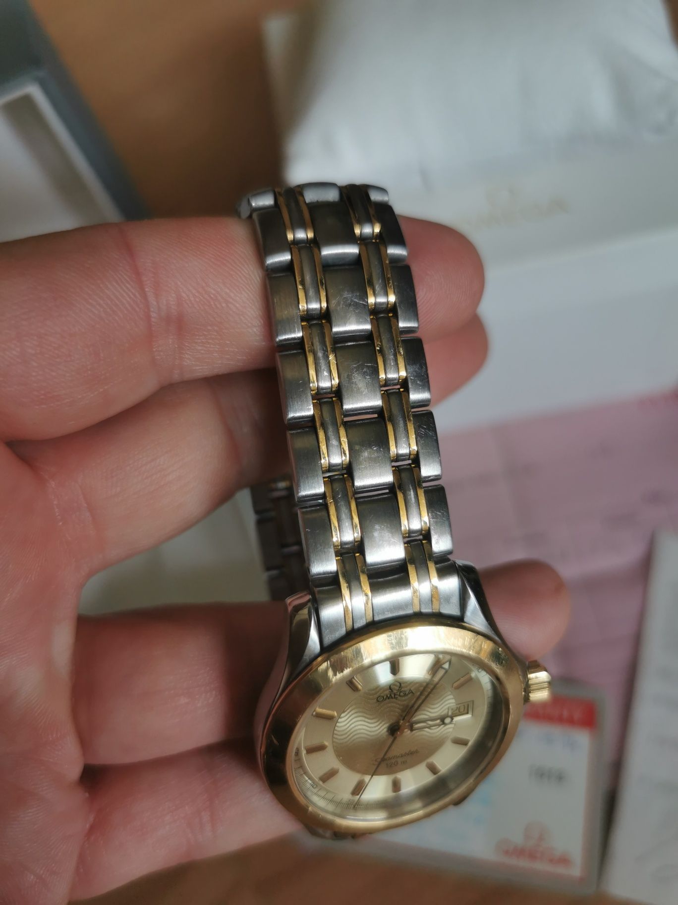 Zegarek Omega Seamaster 120M Quartz Steel & Gold 2311.10.00 full set