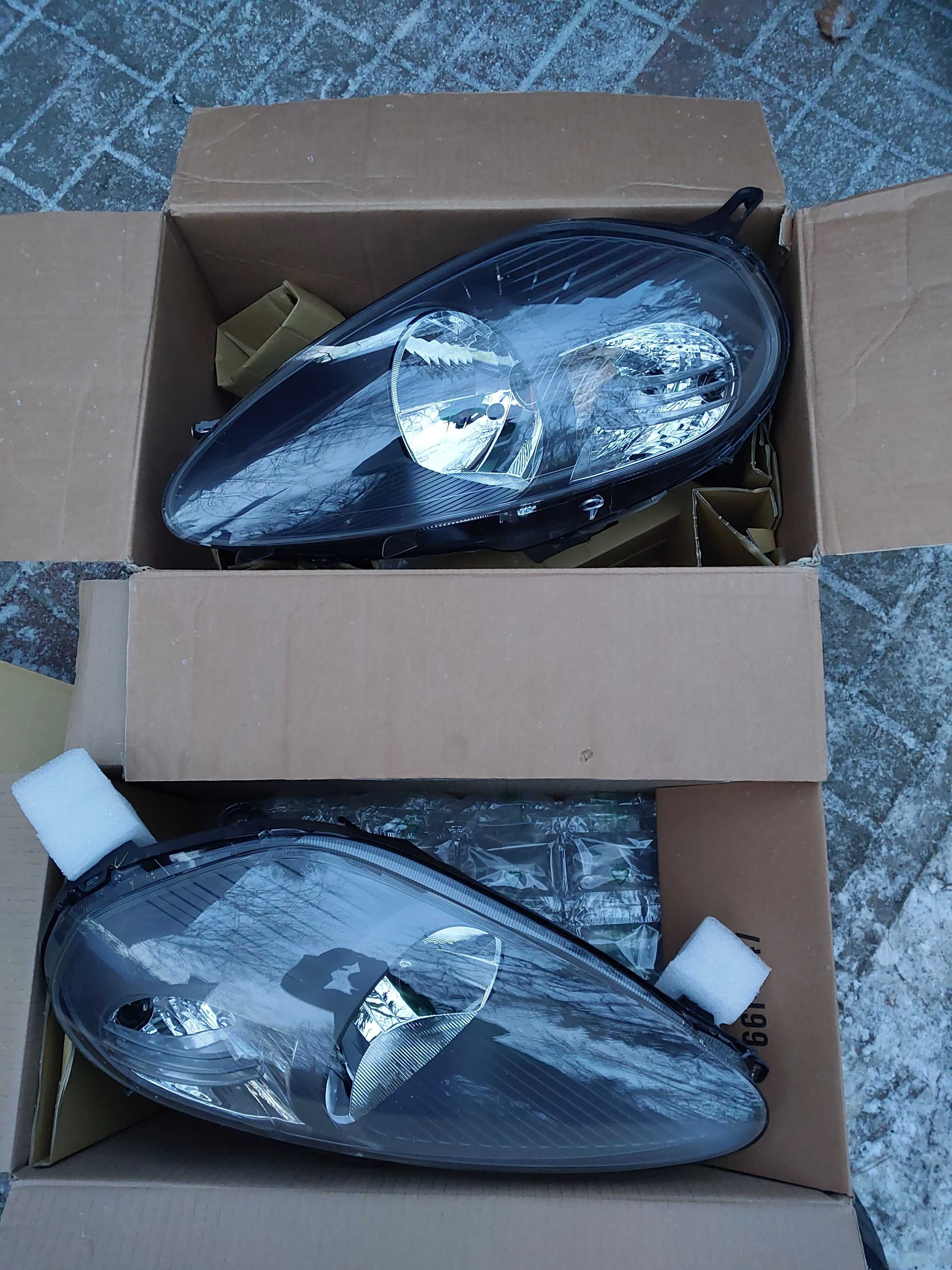 FIAT GRANDE PUNTO 2008 + lampa przednia lewa + prawa NOWE komplet