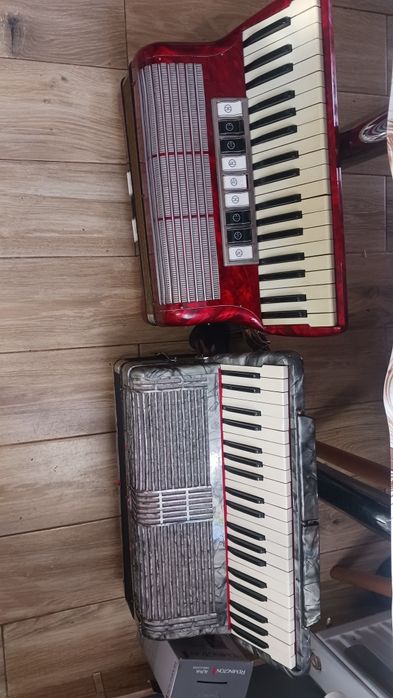 Akordeony hohner 120bas drugi 96basstan stan idealny gotowe do grania