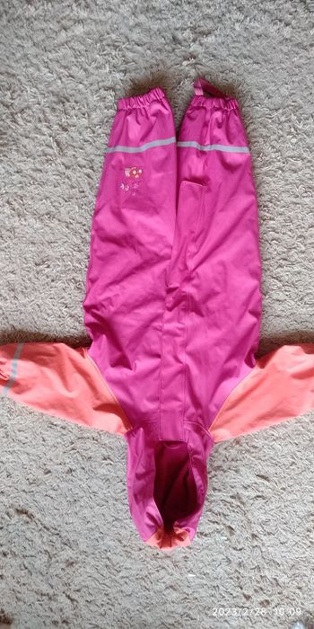 Комбинезон грязепруф дождевик для девочки на флисе impidimpi