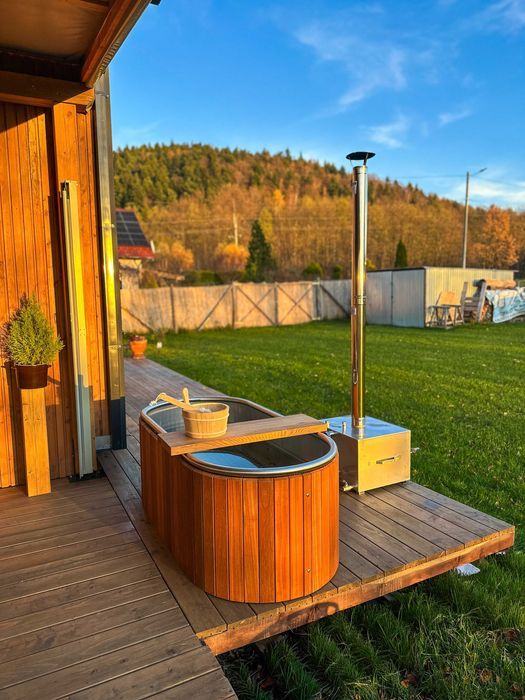 Balia ogrodowa ze stali nierdzewnej - 180x80x66 - kąpiele zdrowotne