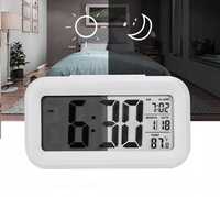 Настольные цифровые часы-будильник-термометр для дома с подсветкой