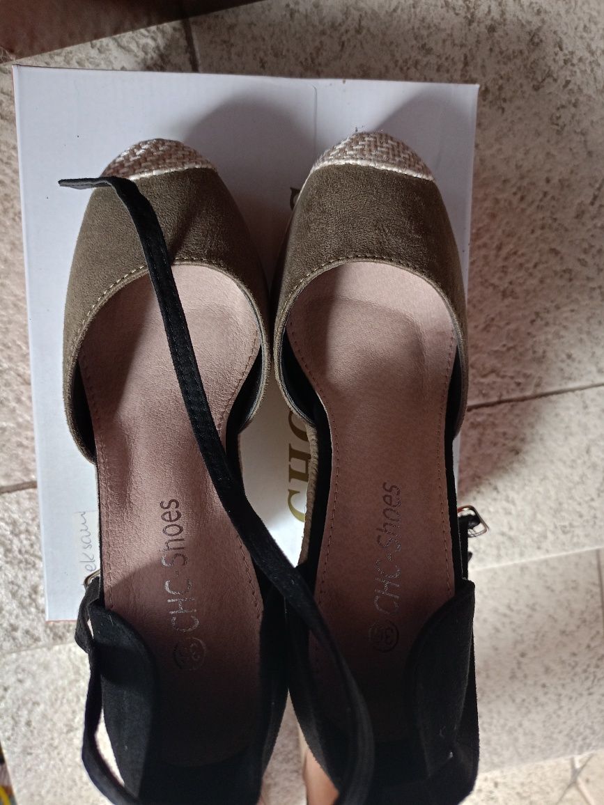 Sandały espadryle 36