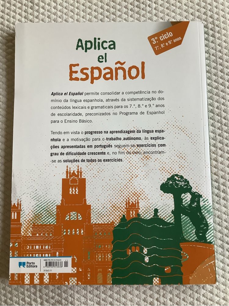 Aplica el español - Gramática e vocabulário com soluções Porto Editora