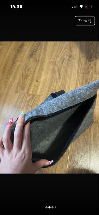 torba na laptopa do pracy teczka listonoszka flicowa z filcu klett
