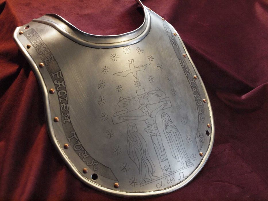 półpancerz, napierśnik, pancerz w stylu husarskim do szabel, unikat