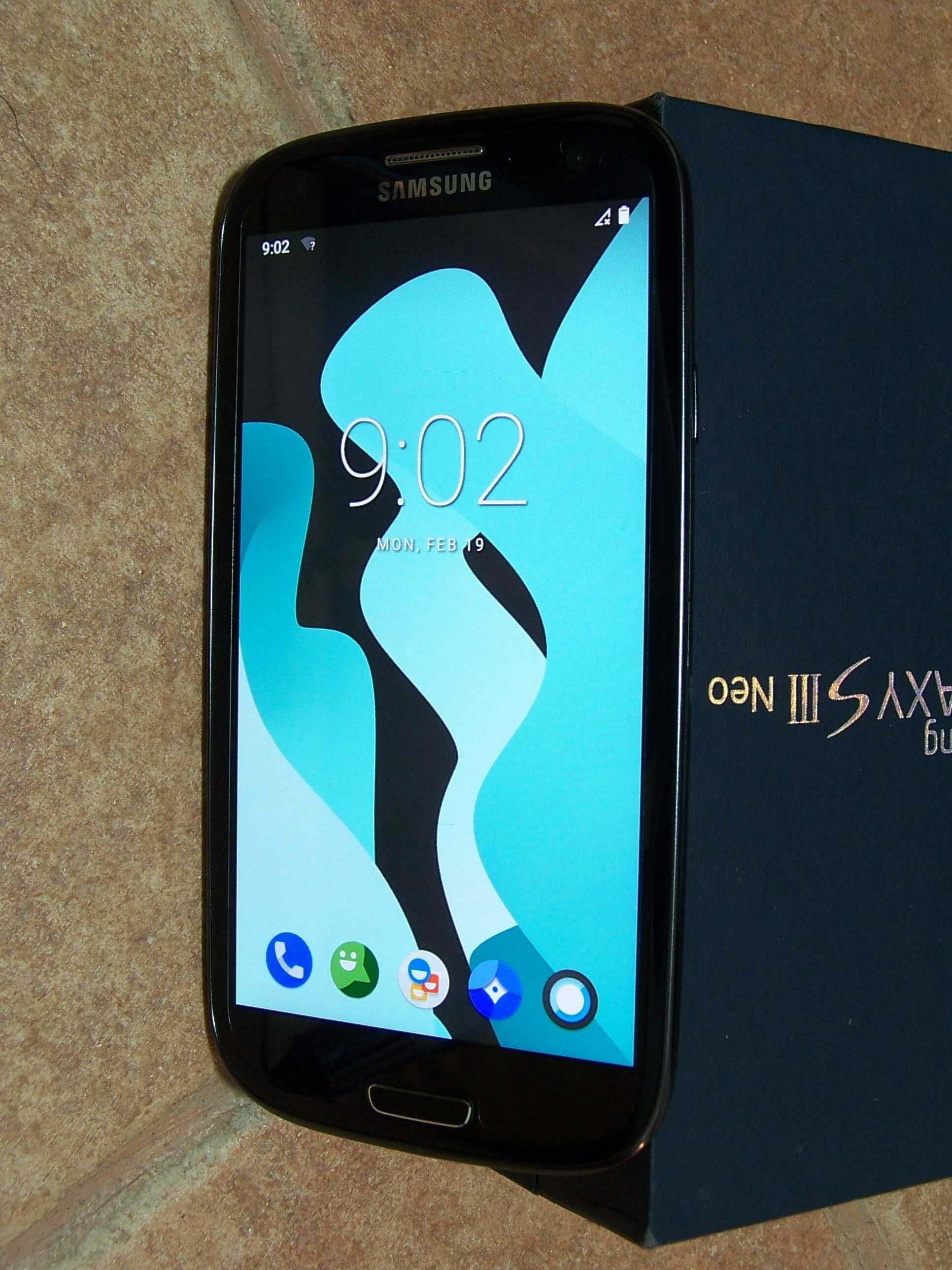 Samsung Galaxy S III Neo GT-I9301I preto S3 smartphone com LineageOS