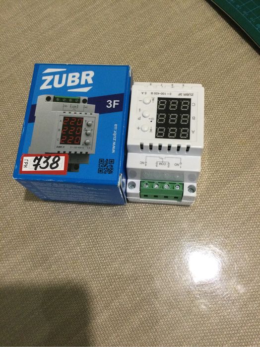Реле напруги 3ф Zubr 3f