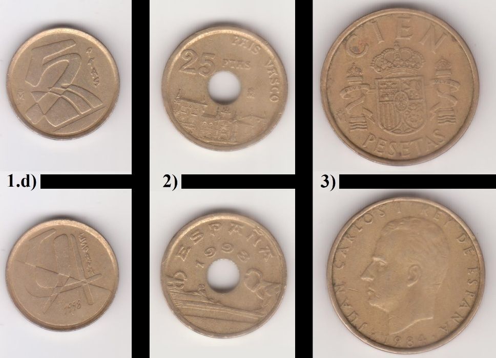 Moedas Estrangeiras, Circulação normal (Europa e E.U.A.)