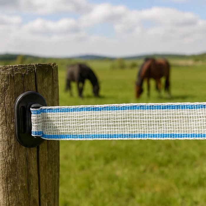 Taśma do ogrodzeń elektrycznych POMELAC SUPER S40 100M 40mm MOCNA