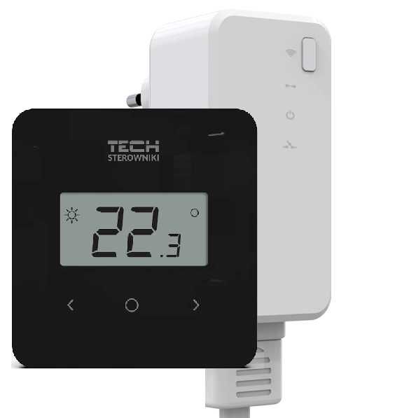 T-2.2 bezprzewodowy pokojowy z pomiarem wilgotności