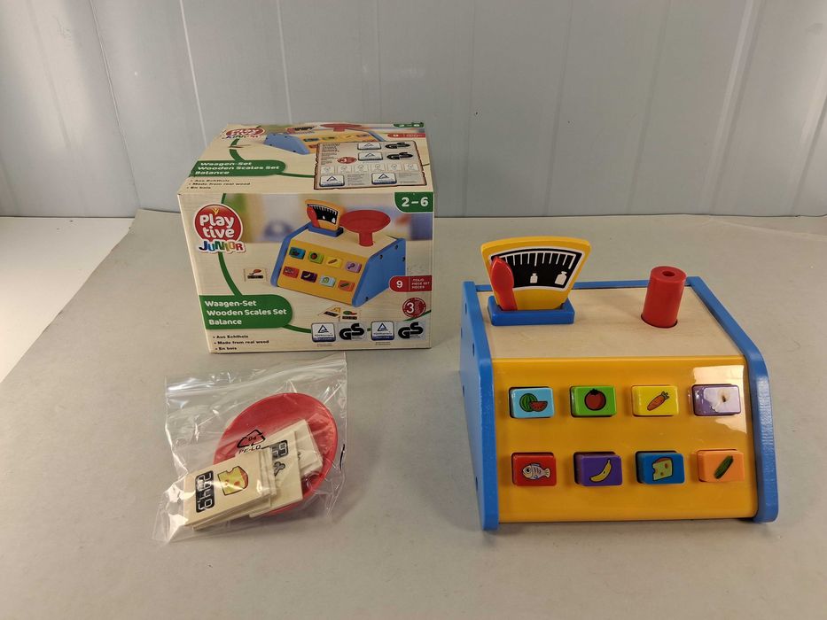 N119 Waga Sklepowa Drewniana Playtive Junior Zestaw Do Sklepu