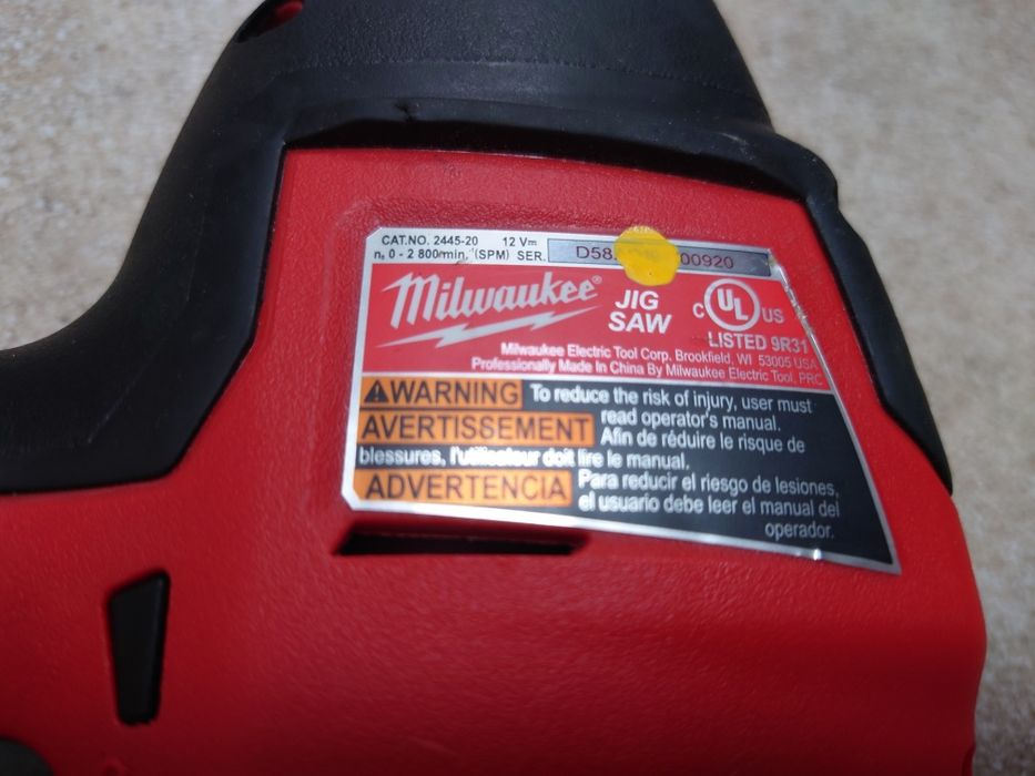 Аккумуляторний лобзик Milwaukee 12v. (2445)