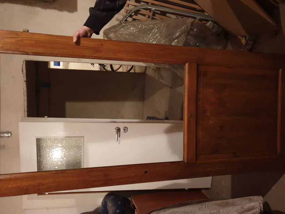 Drzwi sosnowe wewnętrzne,5 sztuk, nowe, okazyjna cena