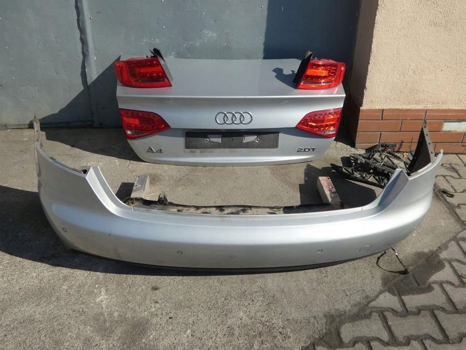 Lx7W Kompletny Tył Karoserii Klapa Lampy Zderzak Audi A4 B8 Sedan 2007-2011