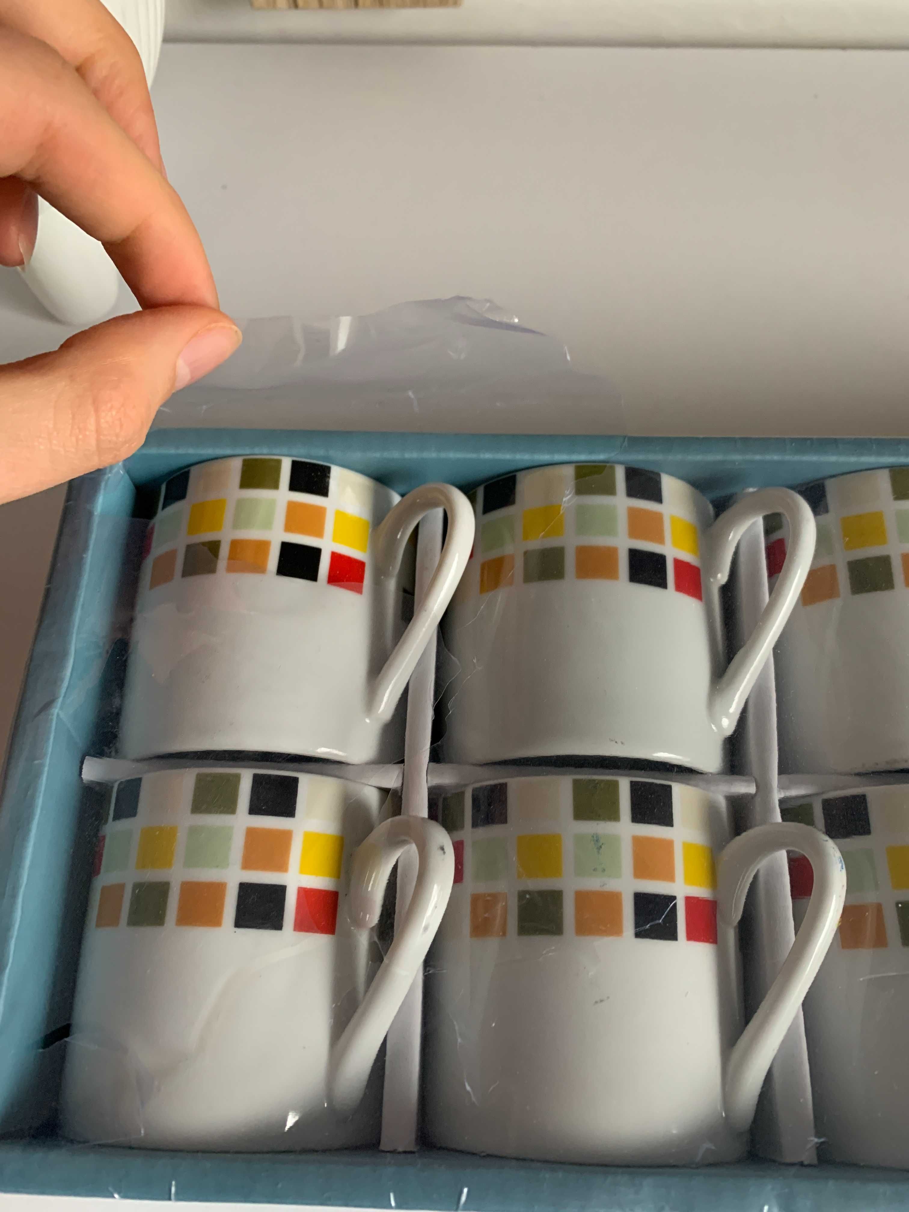 zestaw filiżanek do espresso ze spodkami można myć w zmywarce