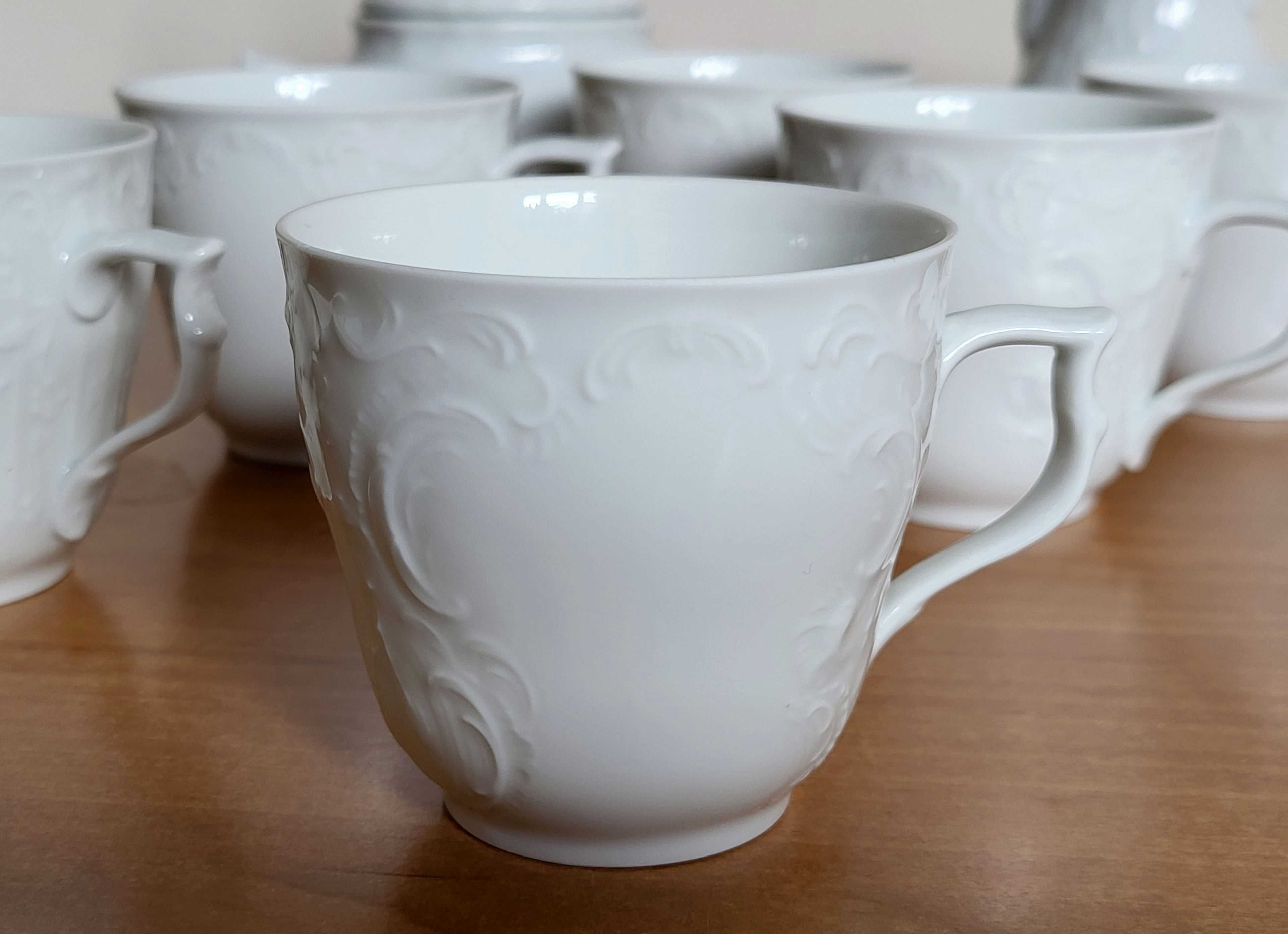 Porcelana Rosenthal Biała Maria Classic Rose kawa herbata