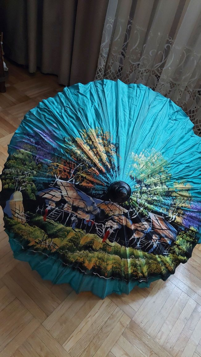 Parasol- Parasolka- Tajlandia- Ręcznie malowana