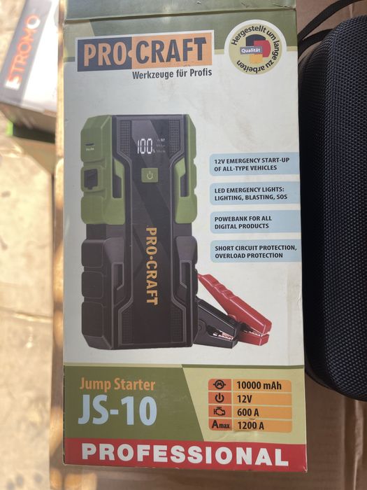 Автомобільний пуско-зарядний пристрій Procraft JS-10 ПаверБанк