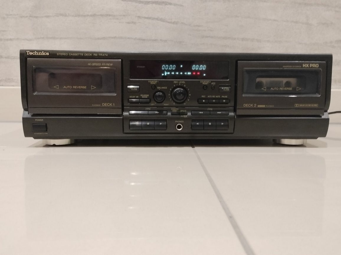 Magnetofon dwukasetowy Technics stereo cassette deck rs-tr474