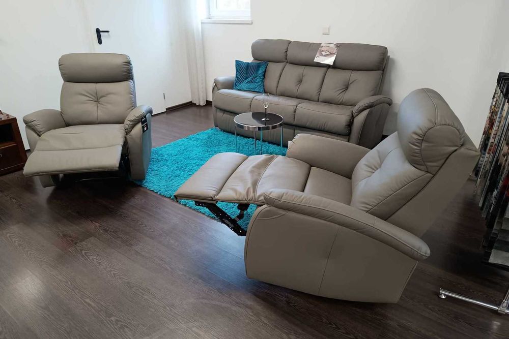 Komplet LIMA 311 - 35% skóra naturalna + eko Dostępny od ręki