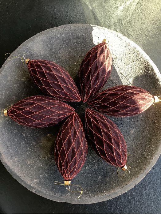 Bombki choinkowe krople brokat