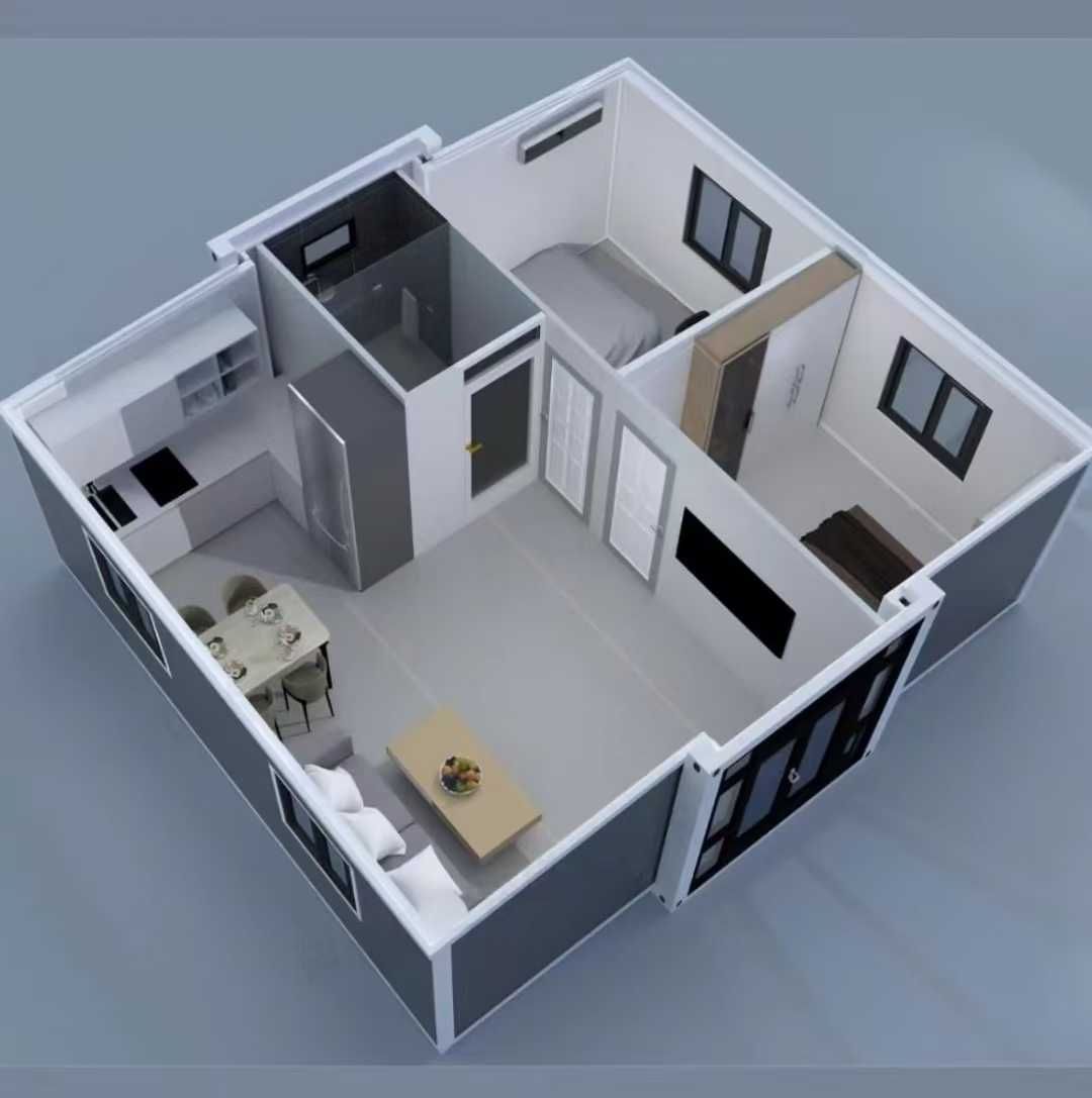 Nowoczesny Domek Kontenerowy 35m² - Gotowy do Zamieszkania!