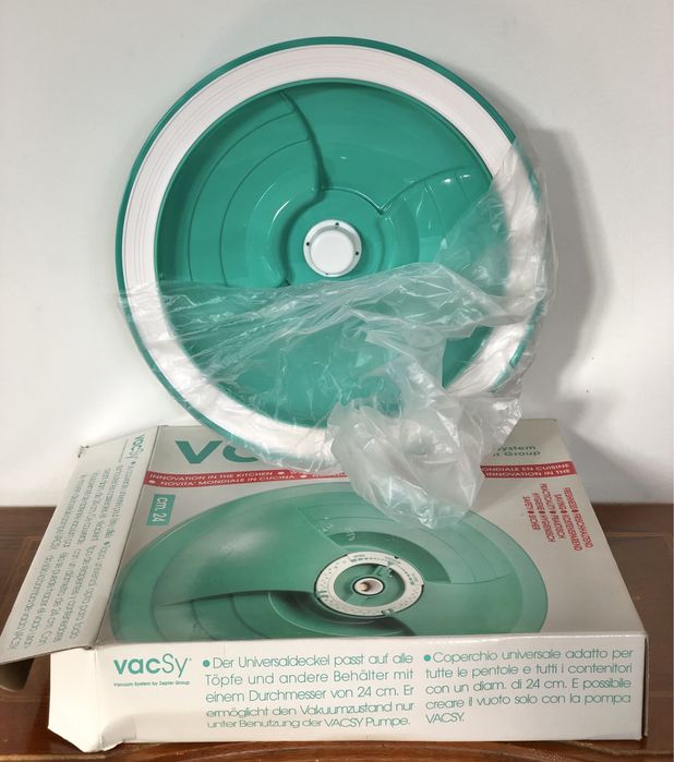 NOWA pokrywka do pojemników próżniowych system VacSy Zepter 24cm Italy