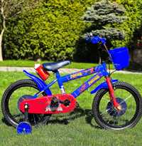 Rower 16 cali dla dzieci Spiderman - 3 kolory - gwarancja - 2 hamulce